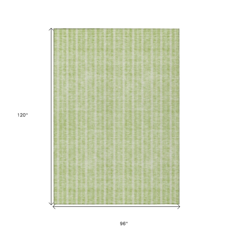 HomeRoots Striped Transitional Rectangle Outdoor Rug