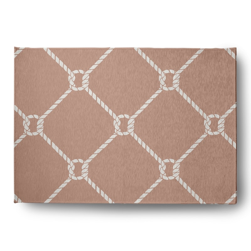 Ahoy! Nautical Indoor/Outdoor Rug - Mauve - 5' x 7'