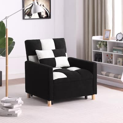 Convertible Sleeper Sofa Chair Bed with Pillow