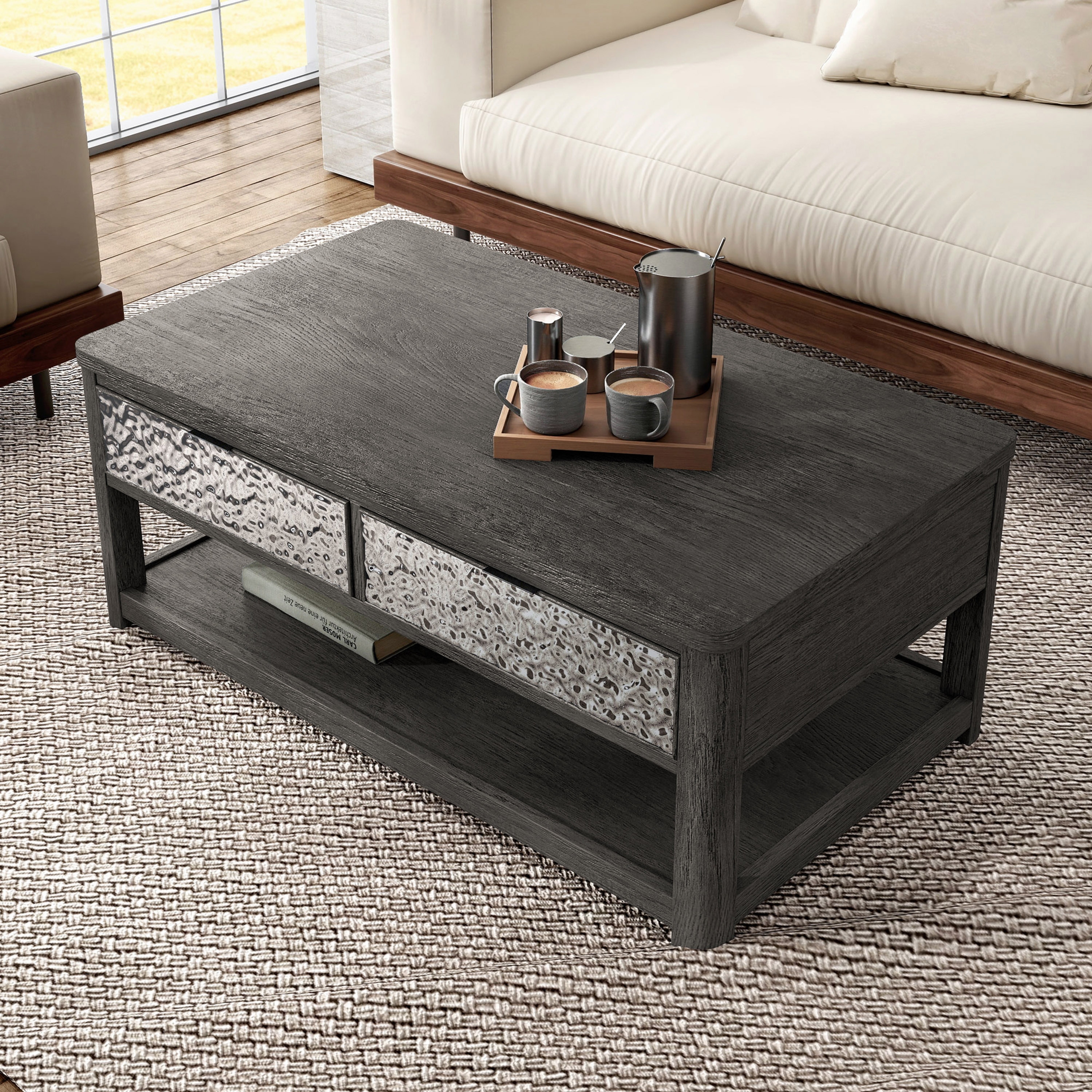 TH LIFE FURNITURE TABLE ASH Ash LOW table Table ライフファニチャー