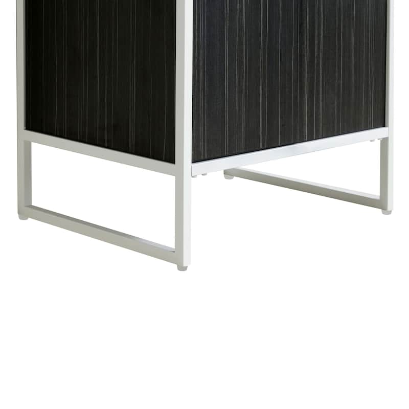 Vdara 24" Silver Gray Bathroom Vanity Cabinet Set