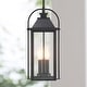 preview thumbnail 1 of 20, Brits 3-Light Outdoor Pendant Light 18.7 in. H. - Powder-coated black