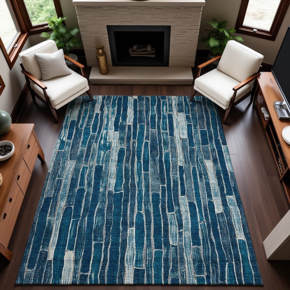 Premium Washable Super Soft Modern Stripes Mayfield Rug