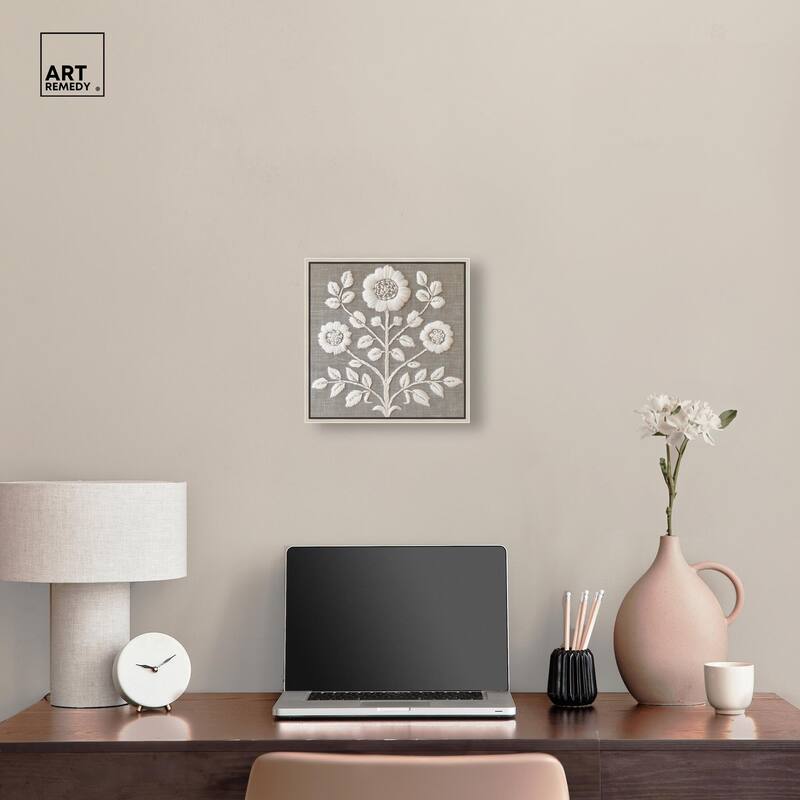 Stitched Symmetry I Canvas by Art Remedy