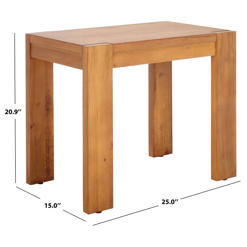 SAFAVIEH Couture Nikole Rectangle Accent Table - 25"W x 15"D x 21"H