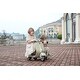 preview thumbnail 9 of 15, 6V Scooter Motorcycle with Side Car for kids,Equipped with an anti-rollover frame, shock-absorbing springs