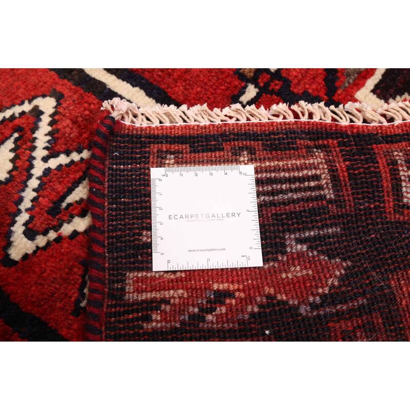 ECARPETGALLERY Hand-knotted Melis Red Wool Rug - 4'6 x 6'2