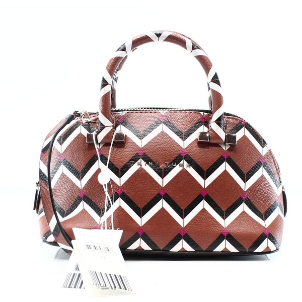 Trina Turk New Brown Mocha Las Palmas Pee Dome Satchel Bag Trina Turk New Brown Mocha Las Palmas Pee Dome Satchel Bag Purse
