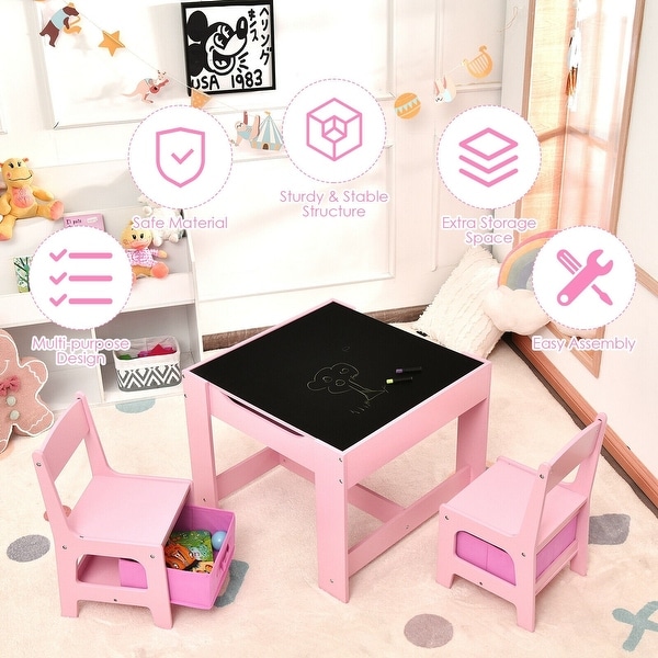 Kids table and stool discount set