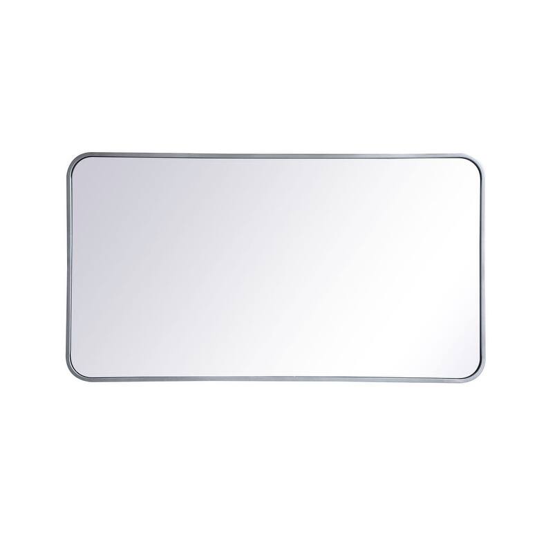 Elegant Lighting MR802240 Evermore 40" W x 22" H Contemporary - Silver