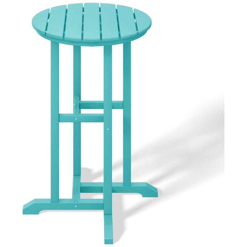 Laguna Hdpe All Weather Outdoor Patio 24" Round Counter Bistro Table
