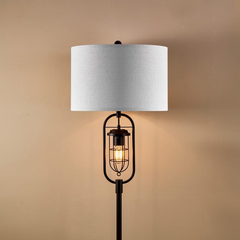 KAWOTI 62.5 inch Bronze Standard Floor Lamp with Night Light