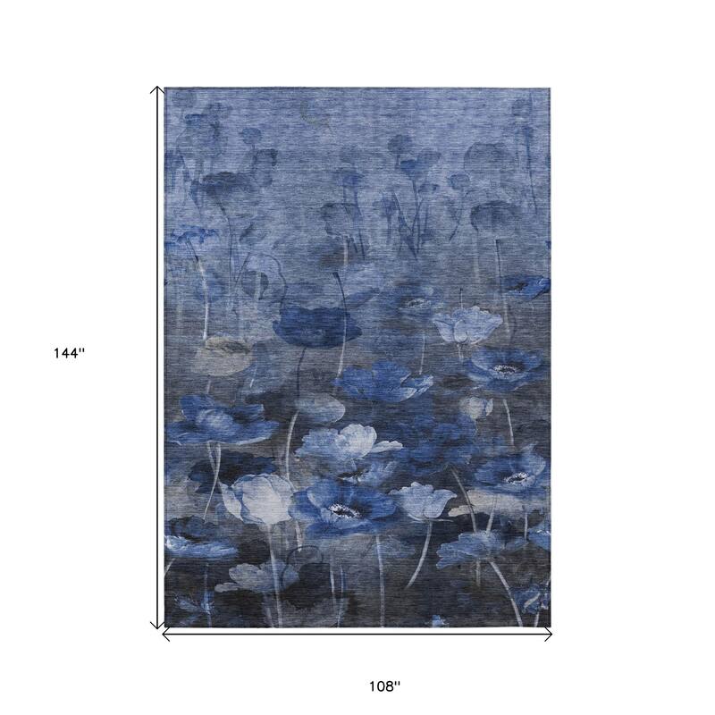 HomeRoots Floral Transitional Rectangle Outdoor Rug