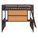 preview thumbnail 16 of 23, Modern Versatility Full size Wooden Loft Bed with Desk and Writing Board, No Box Spring Required, Maximized space