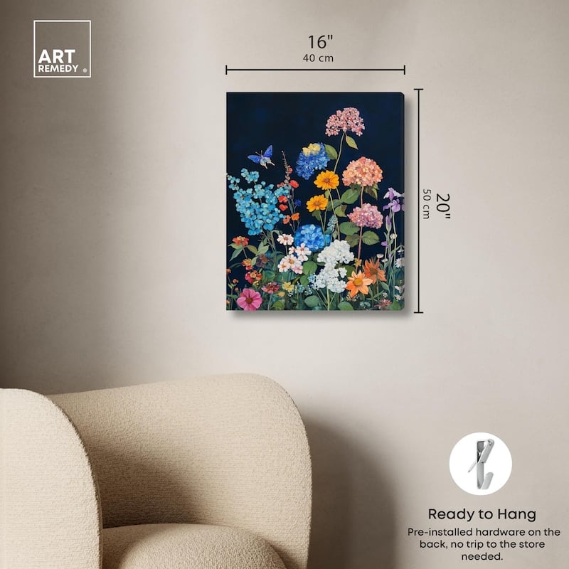 Twilight Blossoms II Canvas by Art Remedy, Gallery Wrapped