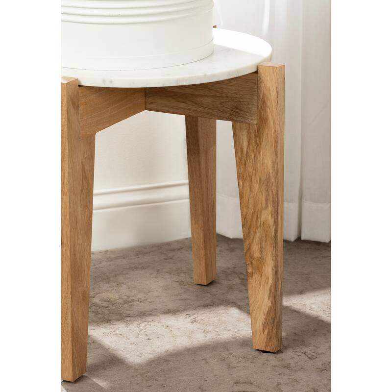 Kate and Laurel Icelyn Marble Side Table
