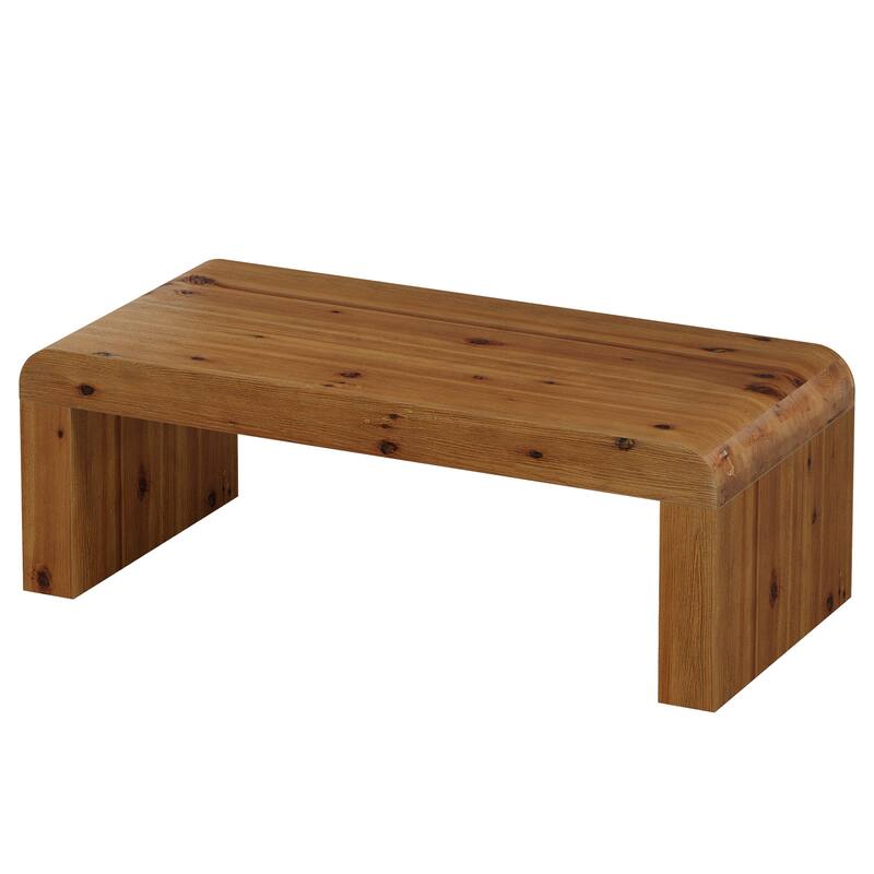 Mid-Century Modern Solid Wood Coffee Table, Center Tea Table, Living Room Accent Table