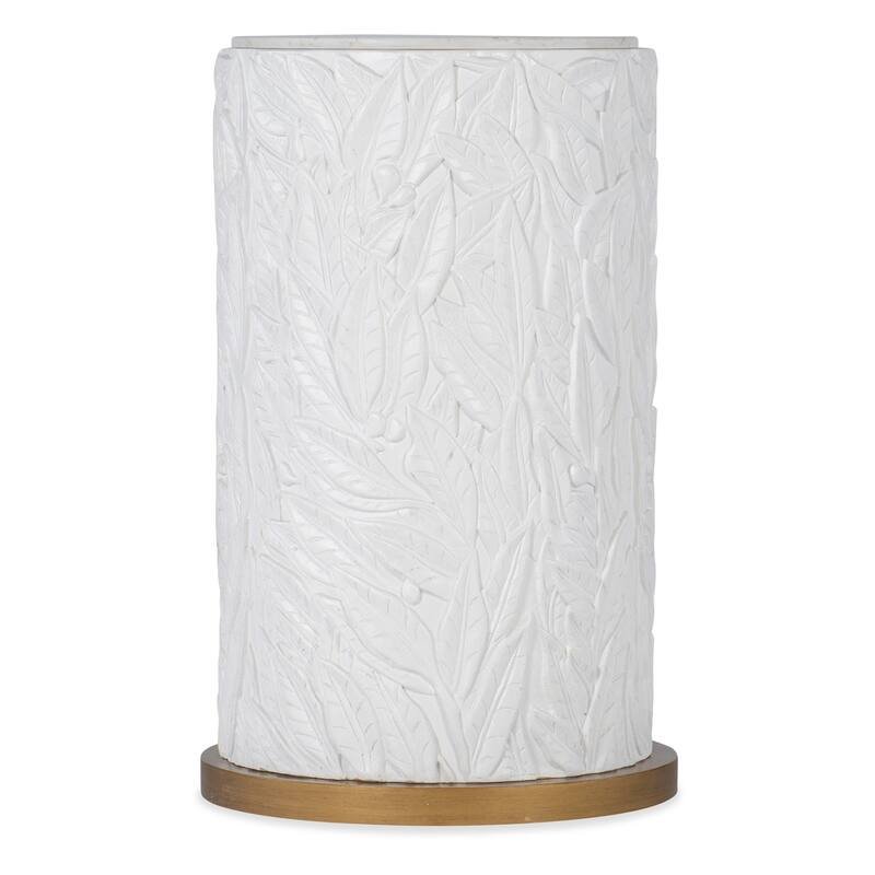 Hooker Furniture 628-50101-02 Melange 16" Diameter Quartz Top Accent - White