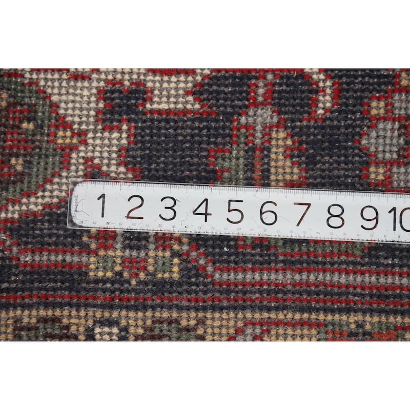 Hand Knotted Oriental 100% Wool Carpet Traditional Medallion Red Heriz (serapi) Area Rug - 9' 11'' X 7' 11''