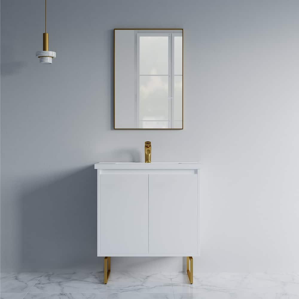 Kennan 30" Single Bathroom Vanity Set with Rectangle Legs