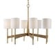 preview thumbnail 9 of 7, Uttermost Lautoka Rattan 8 Light Chandelier - 26H x 32 DIA in.