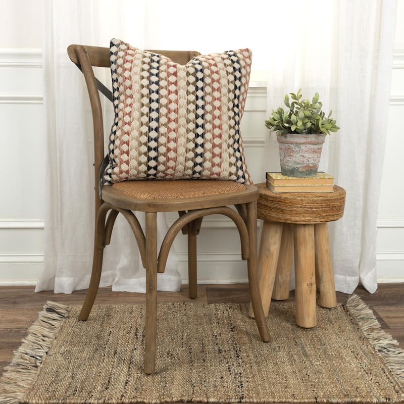 Rizzy Home Woven Boho Throw Pillow