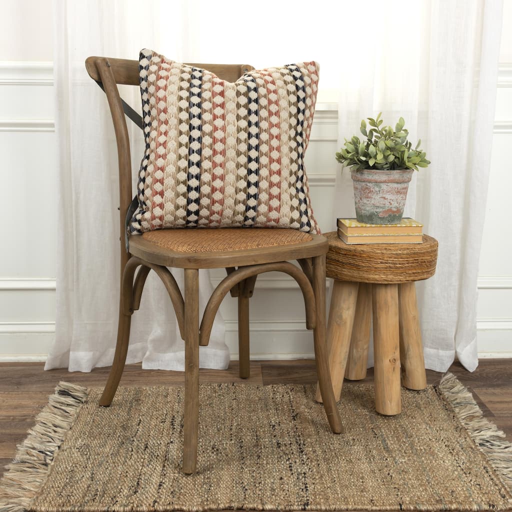Rizzy Home Woven Boho Throw Pillow, 20x20