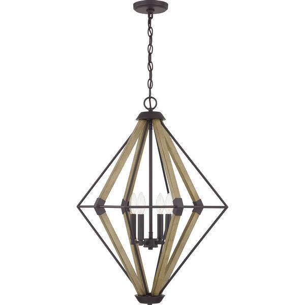slide 2 of 8, Quoizel Oversized Western Bronze 4-light Pendant