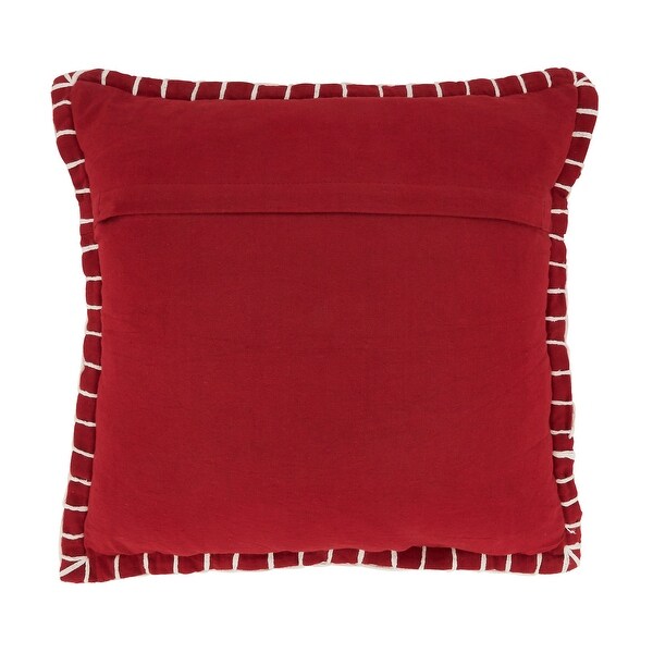 Red toss pillows discount