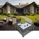 preview thumbnail 5 of 8, Portable Courtyard Metal Fire Bowl with Accessories Black