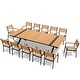 preview thumbnail 9 of 36, 11/13-Piece Outdoor All-Weather Patio Dining Set Aluminum Rectangular Table with Umbrella Hole and Stackable Chairs
