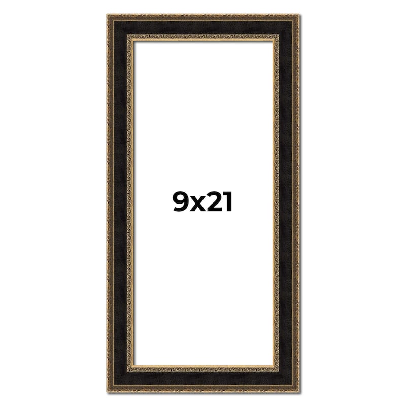 9x21 Frame Gold Antique Vintage Sold Wood Picture Frame | 1.75 Inch