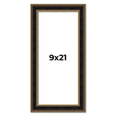 9x21 Frame Gold Antique Vintage Sold Wood Picture Frame | 1.75 Inch