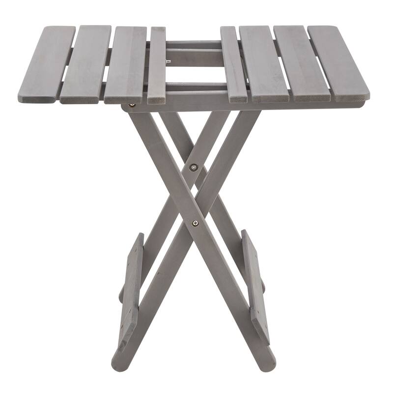 Folding Square Table Patio Outdoor Solid Wood Table