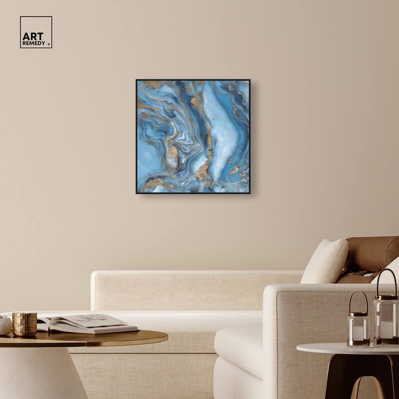 River Gold Canvas by Art Remedy
