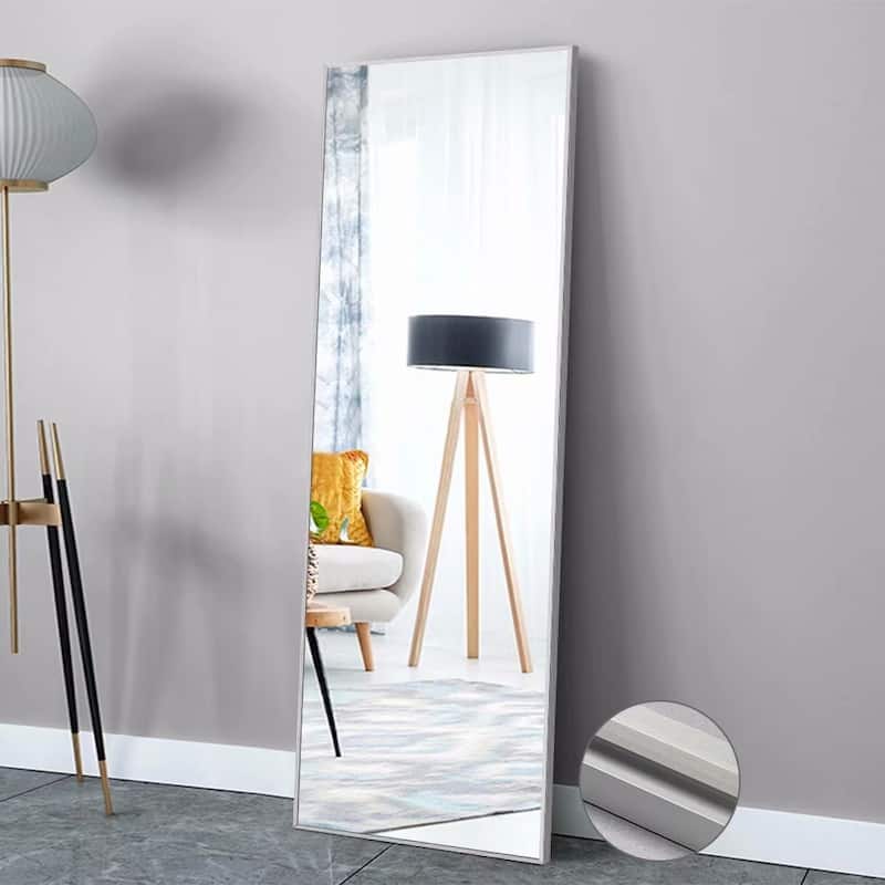 Dovelina Modern Full Length Floor Mirror - Freestanding Vanity Mirror for Bathroom or Living Space