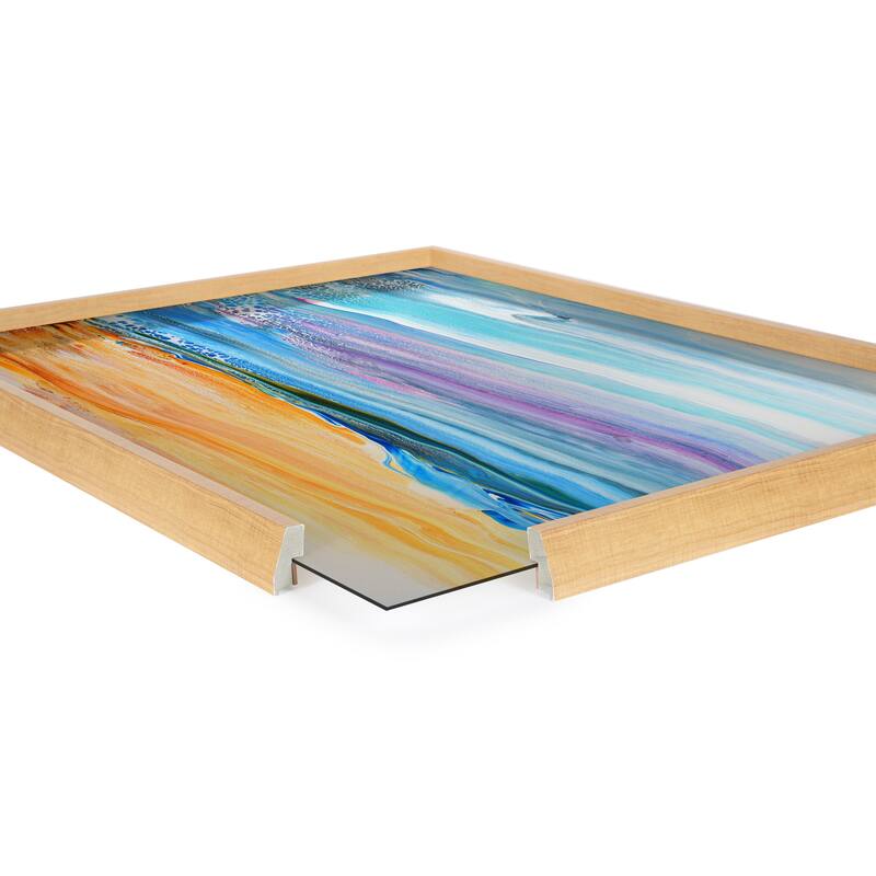 Kate and Laurel Blake Sand and Surf Framed Printed Art by Xizhou Xie