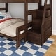 preview thumbnail 5 of 26, Max and Lily Modern Farmhouse Twin Over Full Bunk Bed With Staircase