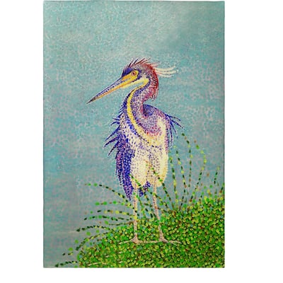 Windy Louisiana Heron Guest Towel - 20x20