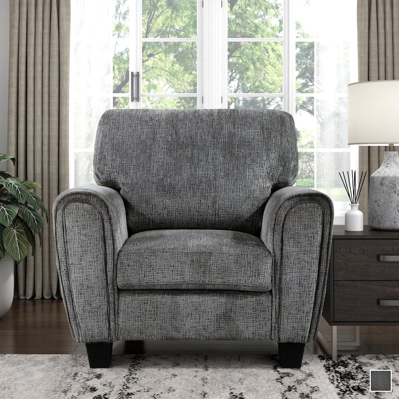 Ravenna 40" Modern & Contemporary Chenille Fabric Living Room Chair