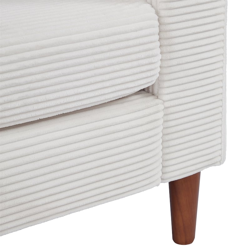 82 Inch Sofa, Comfy Sofa Couch Extra Deep Seats, Corduroy Couch for Living Room Loveseat Removable Sofa Cover Cushions