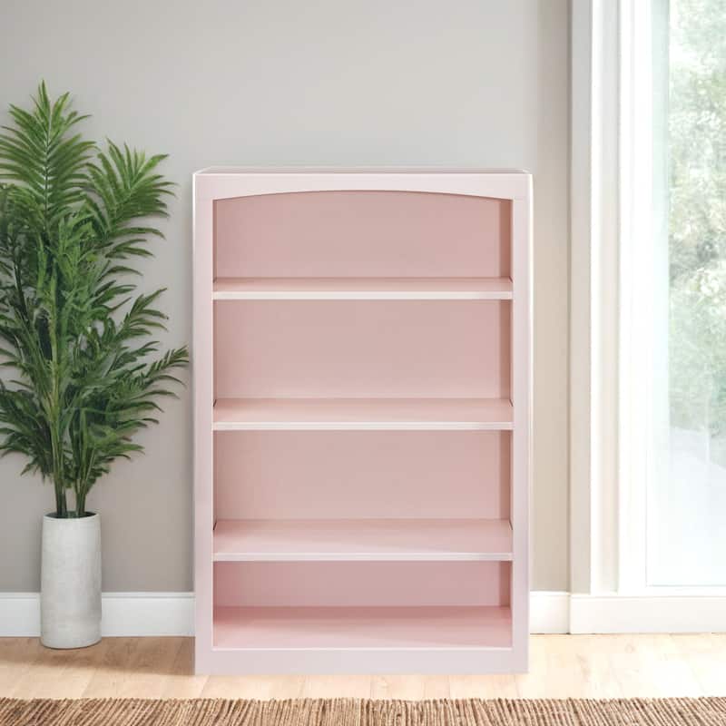 Arch+Haven Solid Wood Bookcase 30 x 48 - Blush Pink