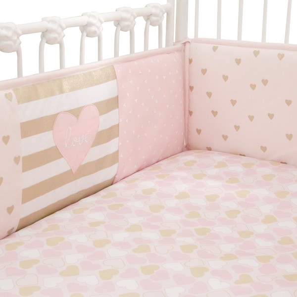 pink baby bumper