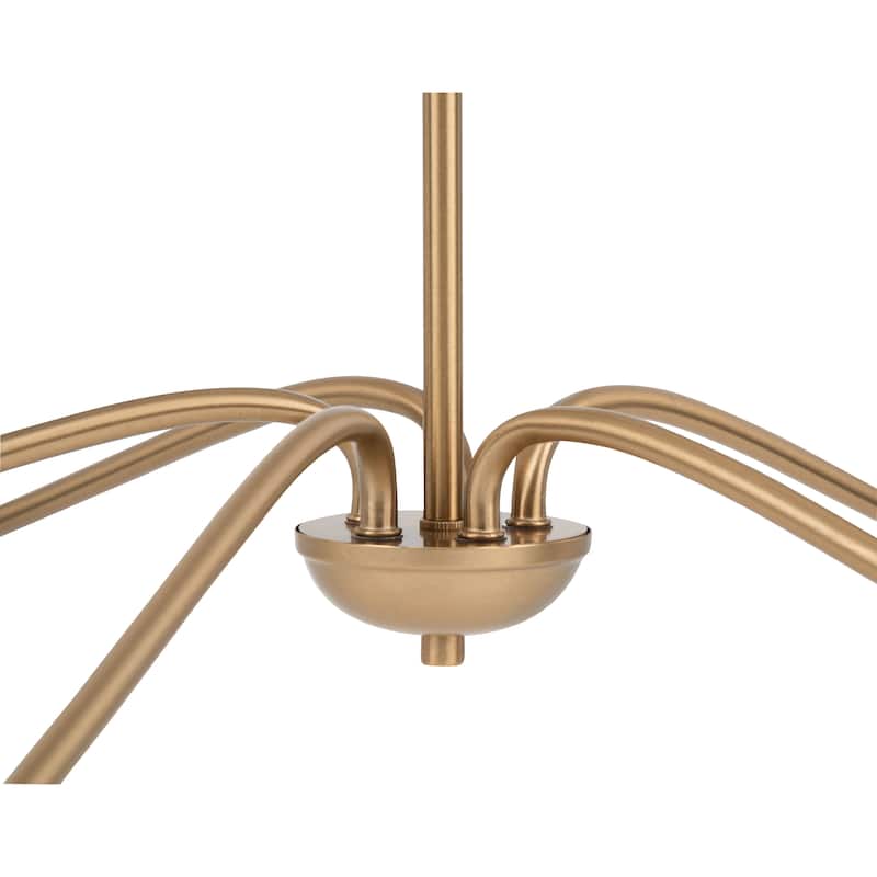 Transitional Black Dimmable 5-Light Candle Chandelier