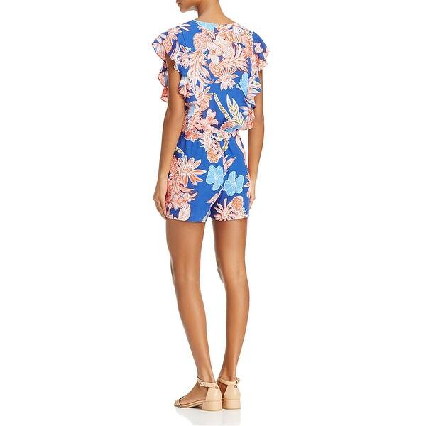 Shop Cooper Ella Womens Sophie Romper Faux Wrap Surplice