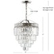 preview thumbnail 8 of 48, Gaines Crystal LED Chandelier, Polished Nickel/Clear by JONATHAN Y