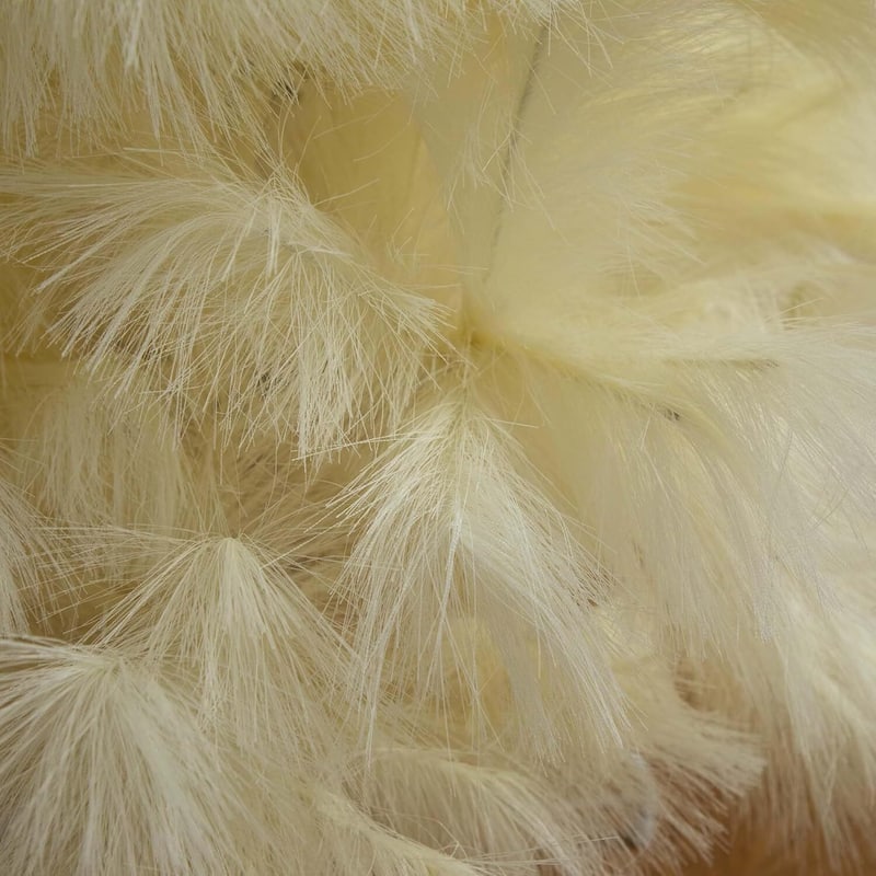 4ft. Artificial Off-White Pampas Grass Christmas Tree - Unique Festive Holiday X-Mas Accent
