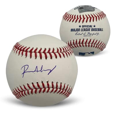 Roman Anthony Boston Red Sox Autographed MLB Signed Baseball Fanatics Authentic COA With UV Display Case - 8' x 11'