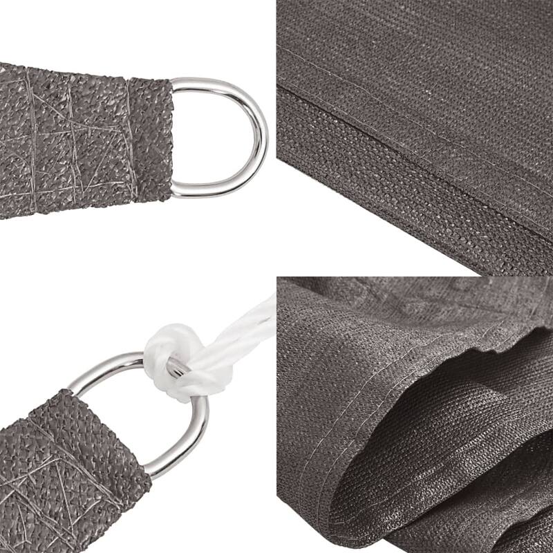 vidaXL Sun Shade Sail Patio Sun Screen with Fasteners Shade Canopy Sunshade