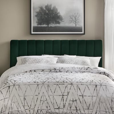 Lifestorey Teagan Queen Channel Upholstered Headboard